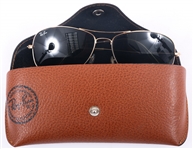 RAY BAN 3362 COCKPIT GOLD FRAME AVIATOR SUNGLASSES