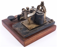WESTERN ELECTRIC MORSE KEY & TELEGRAPH SOUNDER