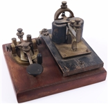 WESTERN ELECTRIC MORSE KEY & TELEGRAPH SOUNDER