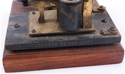 WESTERN ELECTRIC MORSE KEY & TELEGRAPH SOUNDER