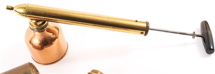 BRASS FIRE EXTINGUISHER, SPRAYER, & GAS PUMP HANDLE