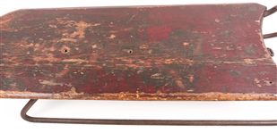 19TH & EARLY 20TH C. ICE SKATES AND SNOW SLED