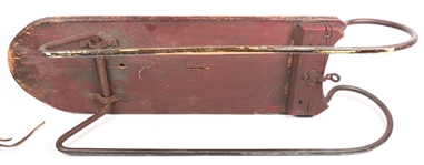 19TH & EARLY 20TH C. ICE SKATES AND SNOW SLED