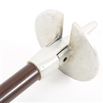 MID 20TH C. ENGLISH LEATHER SHOOTING STICK
