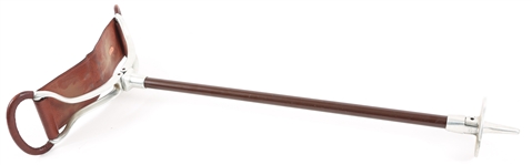 MID 20TH C. ENGLISH LEATHER SHOOTING STICK