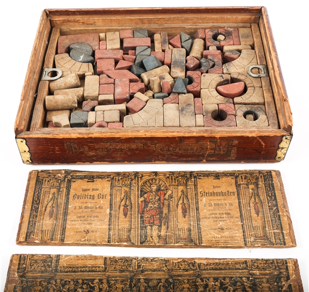 19TH C. ANKER RICHTERS STEINBAUKASTEN BLOCKS