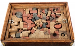 19TH C. ANKER RICHTER'S STEINBAUKASTEN BLOCKS