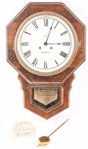 20TH C. SETH THOMAS EIGHT DAY WALL CLOCK