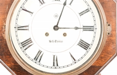 20TH C. SETH THOMAS EIGHT DAY WALL CLOCK