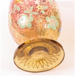 20TH C. VENETIAN PAINTED GLASS VASES 