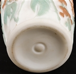 20TH C. SATIN AND FROSTED GLASS VASES