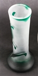 CRACKLED AND FROSTED GLASS VASES
