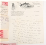 1940S USWV & GAR LETTERS, POSTCARDS, STAMPS & COVERS