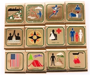 BOY SCOUTS OF AMERICA MERIT BELT LOOPS LOT OF 12