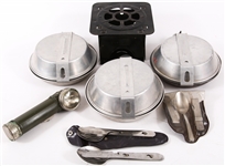 BOY SCOUTS OF AMERCA MESS KIT AND CAMPING GEAR LOT
