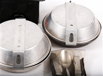 BOY SCOUTS OF AMERCA MESS KIT AND CAMPING GEAR LOT