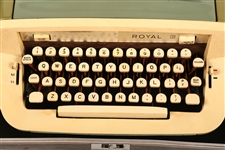 ROYAL SABRE TYPEWRITER WITH TRAVEL HARD CASE