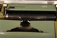 ROYAL SABRE TYPEWRITER WITH TRAVEL HARD CASE