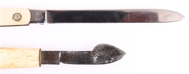 STRAIGHT RAZORS, FRUIT KNIFE, INK ERASER