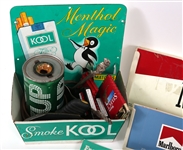 TOBACCIANA ADVERTISEMENTS, LIGHTERS & NOVELTY ITEMS