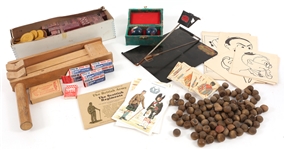 EARLY 2OTH C. TOYS & GAMES - DOMINOES, CARDS & MORE