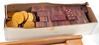 EARLY 2OTH C. TOYS & GAMES - DOMINOES, CARDS & MORE