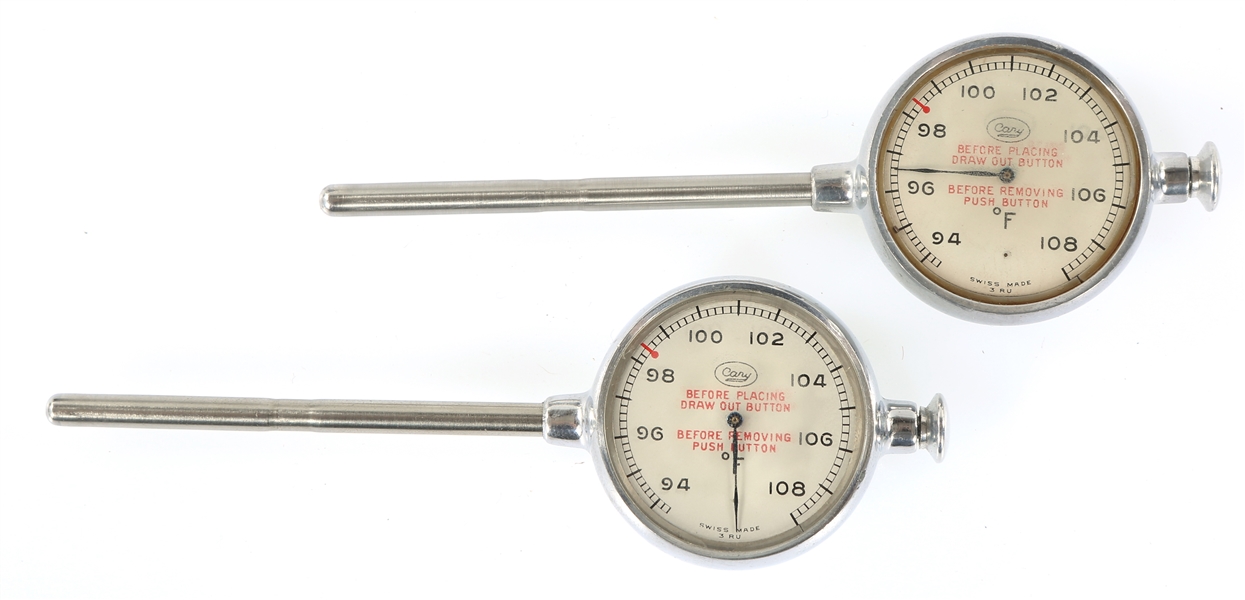 1950s CARY MEDICAL PRECISION THERMOMETERS