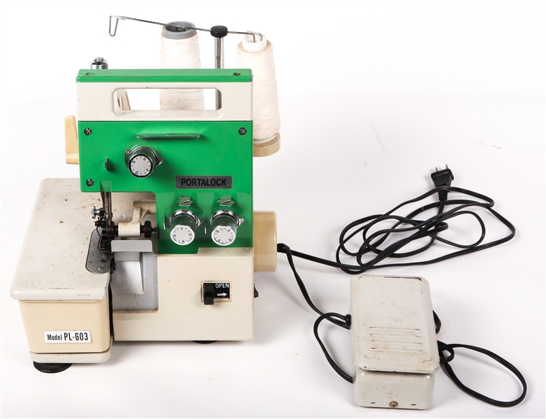 PORTALOCK MODEL PL-603 SEWING MACHINE WITH FOOT PEDAL