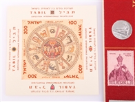 COMMEMORATIVE STAMPS & NUMISTAMP SILVERTONE MEDALLIONS