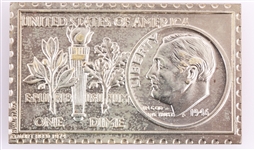 COMMEMORATIVE STAMPS & NUMISTAMP SILVERTONE MEDALLIONS