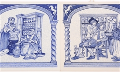 BURROUGHS WELLCOME REPLICA DELFT PILL TILES 