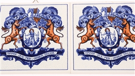 BURROUGHS WELLCOME REPLICA DELFT PILL TILES 