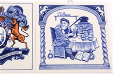 BURROUGHS WELLCOME REPLICA DELFT PILL TILES 