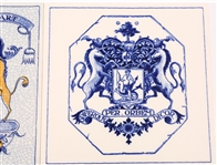 BURROUGHS WELLCOME REPLICA DELFT PILL TILES 