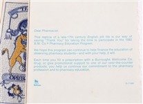 BURROUGHS WELLCOME REPLICA DELFT PILL TILES 