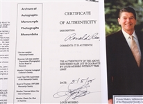 RONALD REAGAN HAIR SAMPLE WITH COA FROM LOUIS MUSHRO 
