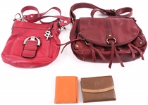 WOMENS LEATHER PURSE AND WALLET LOT OF 4