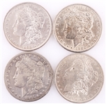 1884-1900 MORGAN SILVER DOLLARS - LOT OF 4