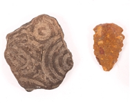 GROUND FIND SOUTHEASTERN US POTTERY SHERDS & ITEMS 