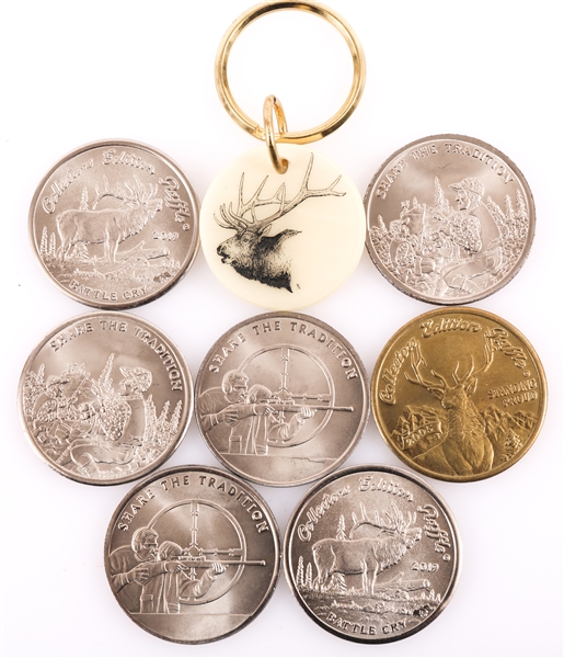 ROCKY MOUNTAIN ELK FOUNDATION TOKENS & KEY CHAIN