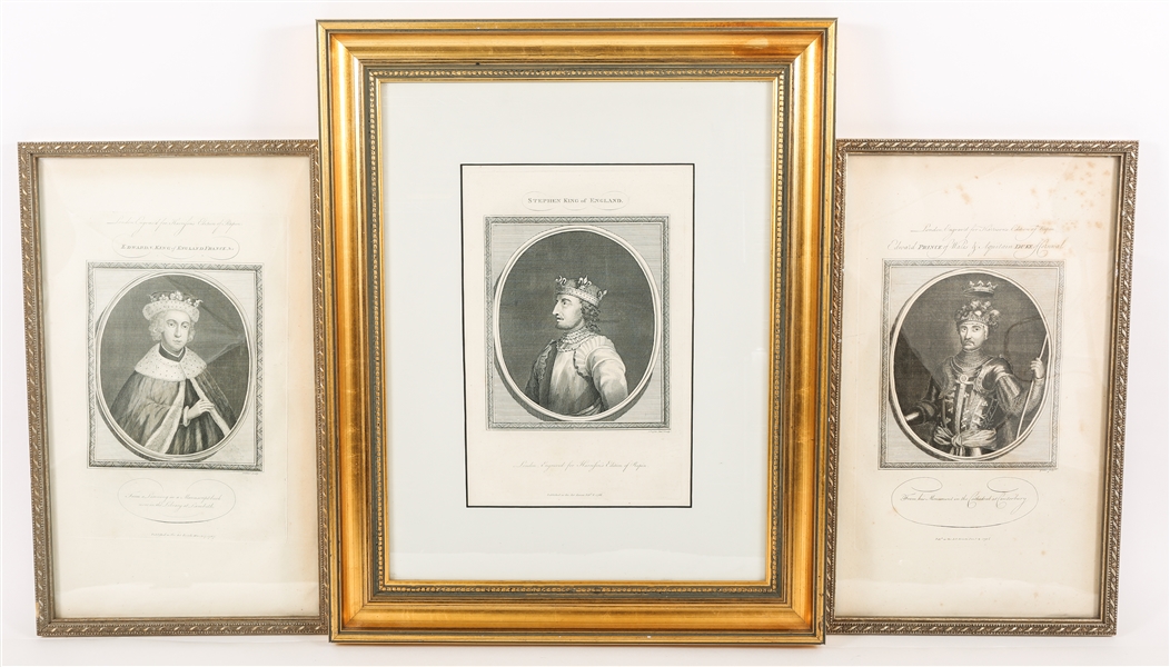 18TH C. HARRISONS EDITION OF RAPIN ENGRAVINGS FRAMED
