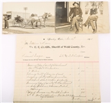 LAWMEN REAL PHOTO POSTCARDS & EPHEMERA GROUPING