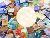 QUARTZ SPHERE, ROCK MINERAL SPECIMENS & MOSAIC GLASS TILES
