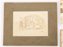 OUTLAWS & THIEVES CABINET CARDS, REAL PHOTO POSTCARD