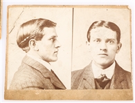 OUTLAWS & THIEVES CABINET CARDS, REAL PHOTO POSTCARD