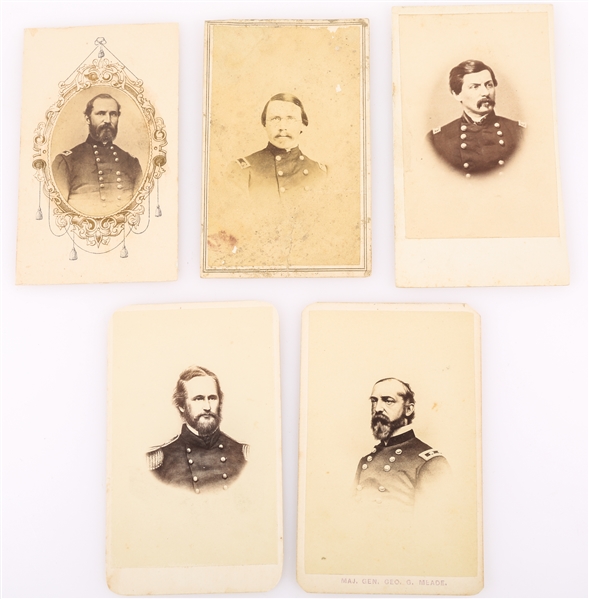 CARTE DE VISITES CDV CIVIL WAR GENERALS NOTABLE FIGURES