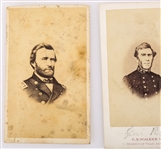 CARTE DE VISITES CIVIL WAR NOTABLE FIGURES - LOT OF 5