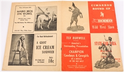 WILD WEST SHOW IMAGES CABINET CARD, TICKET STUB, SOUVENIR