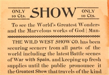 WILD WEST SHOW IMAGE & EPHEMERA CABINET CARD CDV & MORE