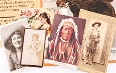 WILD WEST SHOW IMAGE & EPHEMERA CABINET CARD CDV & MORE